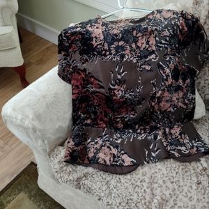 Adrianna Papell velvet blouse